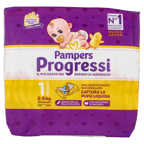 Pampers Progressi Newborn 28 pezzi